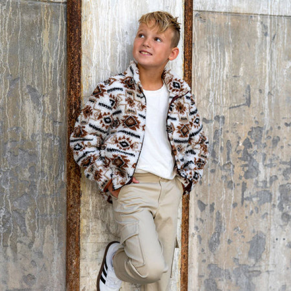 Preview: Teddy Bouclè - Boho - natur - braun